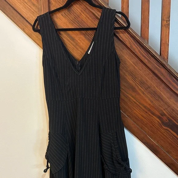 Hanna for la journee UNIQUE pin striped midi/maxi dress - Picture 3 of 9